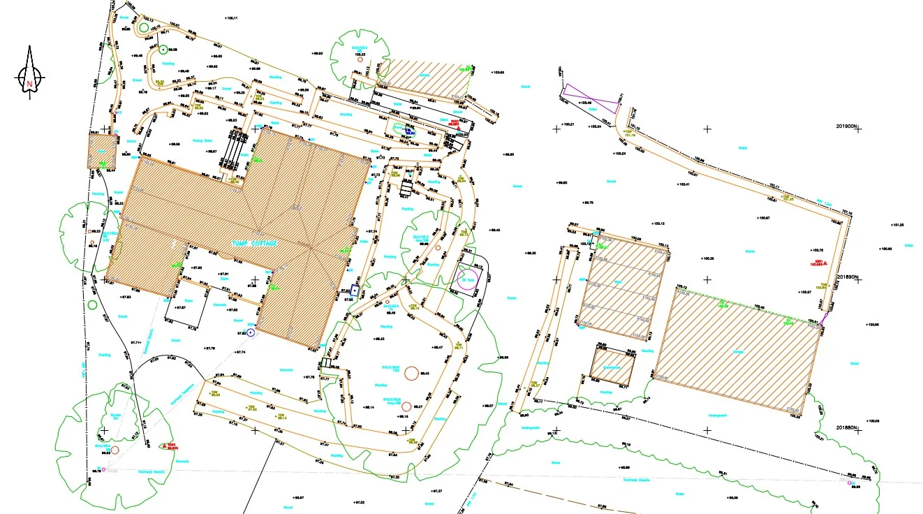 Topographic Survey CAD Drawing - Pinpoint Mapping