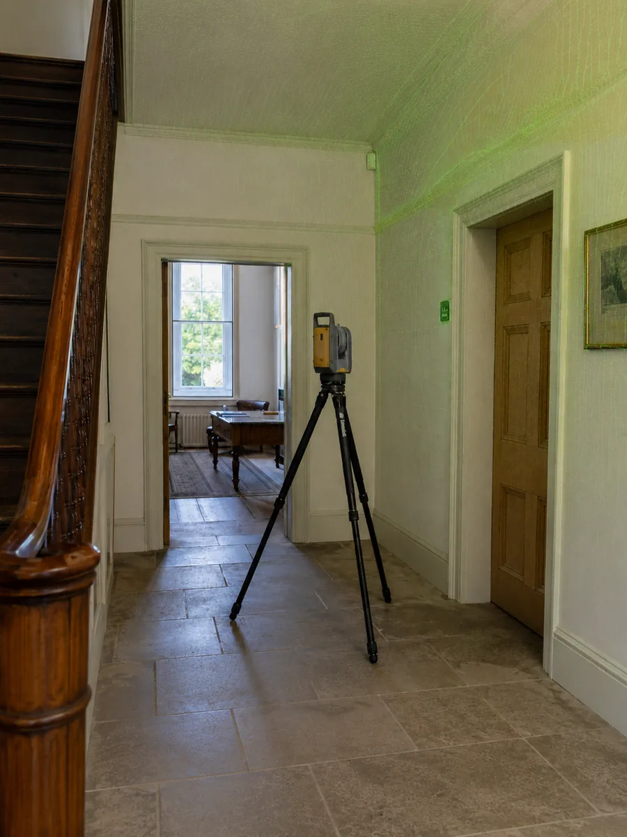 Trimble X9 3D laser scanner used for 3D laser scanning surveys in Bristol