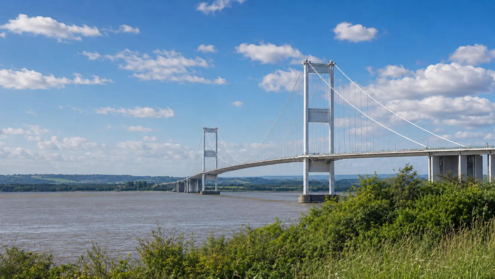 About Pinpoint Mapping – Old Severn Bridge viewed from South Gloucestershire near Bristol