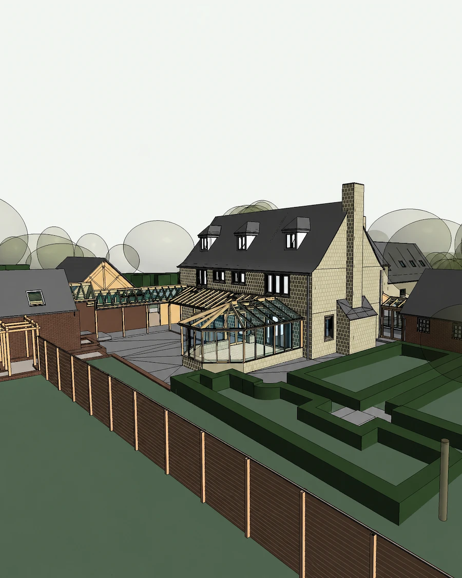 Scan to BIM as-built Revit model created from registered 3D laser scan data