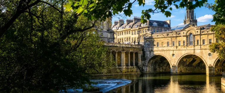 Land Surveys Bath – Pulteney Bridge and historic buildings in Bath