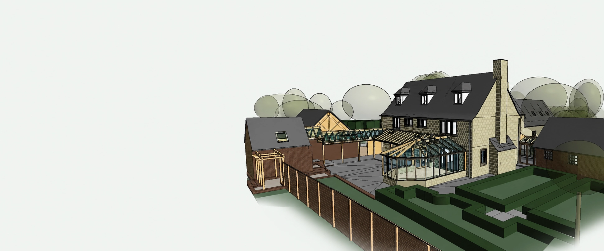 As-built Revit model created from registered 3D laser scan point-cloud data